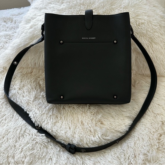 Rebecca Minkoff Megan Gray Deep Slate Crossbody Shoulder Bag - Picture 4 of 15